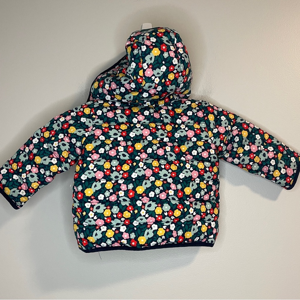 Baby Boden Floral Puffer Jacket - Multicolor - Picture 2 of 6